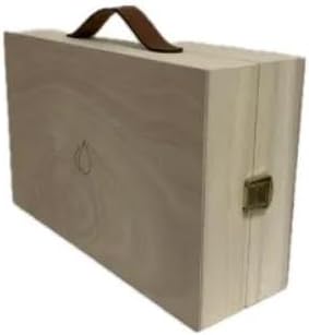 VOSHUILES - Coffret Valise 32 Huiles Essentielles - 16 flacons de 10ml et 16 flacons de 5ml - Bois de Bourgogne - Sélection Complète pour Aromathérapie - Marron