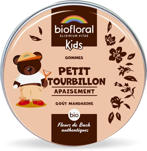 KIDS - Petit Tourbillon - BIO - 45 Gommes - Apaisement - Fleurs de Bach Authentiques - Sans Alcool