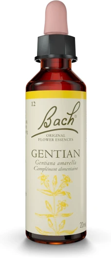 , Gentian, No 12, pour plus de persévérance, aide à savoir dépasser les obstacles - Leader elixir floral naturel pour le bien-être émotionnel - 20ml, Vegan