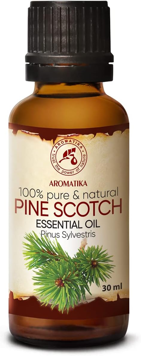 Huile Essentielle Pin 30ml - Pinus Sylvestris - 100% Naturelle - Idéal pour un Bon Sommeil - Beauté - Bain - Aromathérapie - Relaxation - Spa - Diffuseur Arôme & Lampe - Pine Scotch Oil