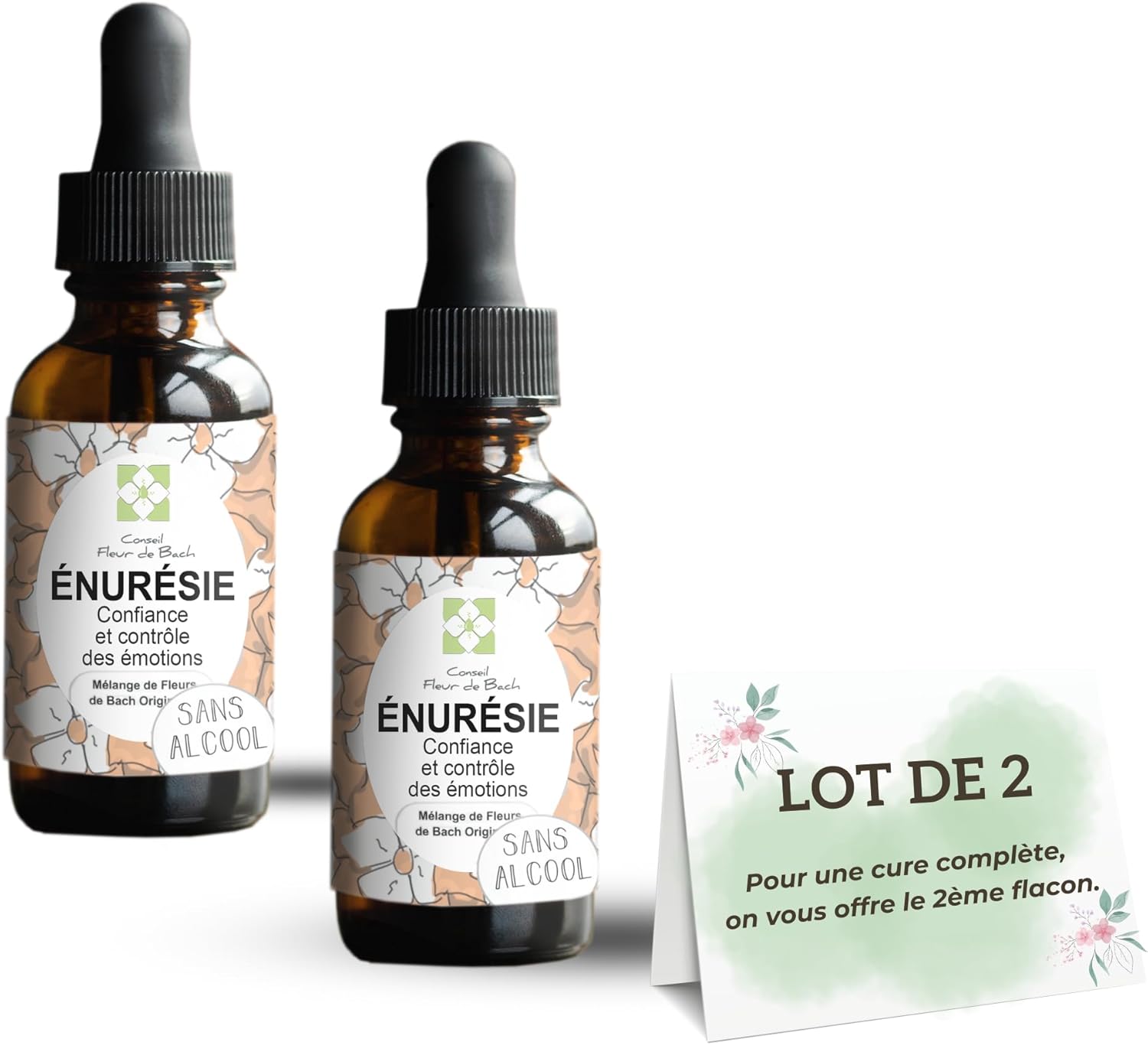 ®- Fleur de bach SANS ALCOOL Enurésie ! Votre enfant fait pipi au lit, vous avez essayez plusieurs méthodes, et rien y fait? Les Fleurs seront améliorer ce problème, LOT de 2