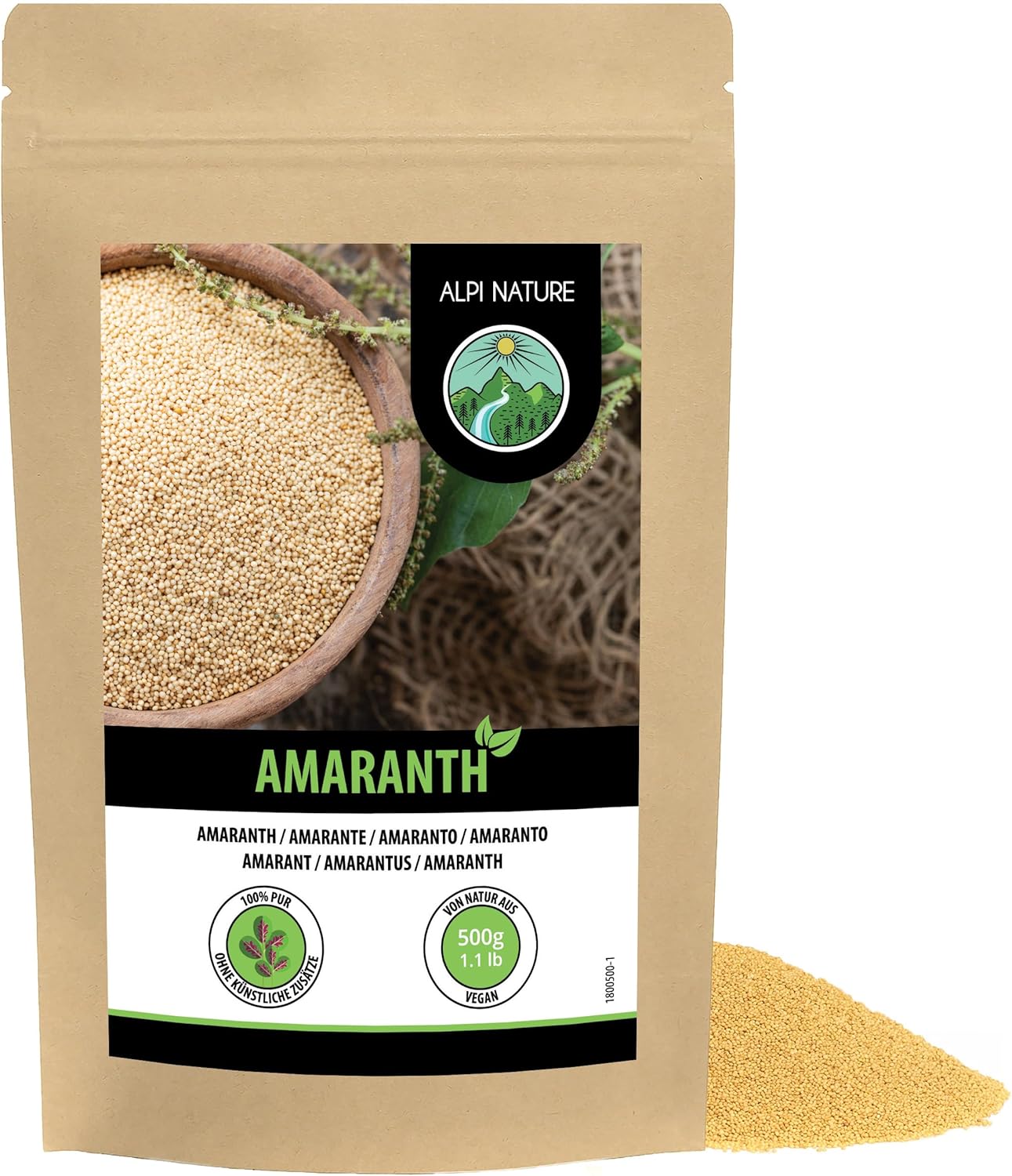 Amarante (500g), amarante 100% naturelle, sans additifs, topping pour muesli et porridge du petit déjeuner