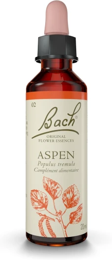 Aspen No 2 - Pour plus de Sécurité & Sérénité Face à l’Inconnu - Élixir Floral Naturel - Compte-Gouttes 20 ml Vegan