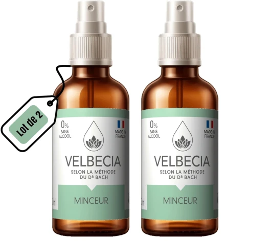 Fleurs du Dr Bach Minceur 50 ml +1 OFFERT - SANS ALCOOL - Spray Utilisation facile - Pour éviter le grignotage, rester motivée, pour éviter la tentation