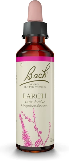 Larch No 19 - Pour plus de sûreté - Aide à être plus sûr de ses capacités - Élixir floral naturel pour le bien-être émotionnel - Compte-Gouttes 20ml - Vegan 20 ml (Lot de 1) Sûreté