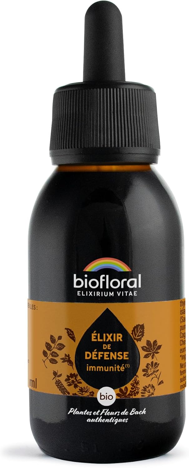 Elixir de Défense BIO - Défenses naturelles - Fleurs de Bach Authentiques - 100 ml