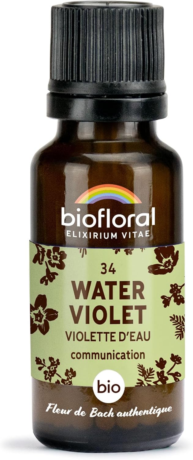 34 Water Violet, Violette d'eau BIO - Communication - Fleur de Bach Authentique - 470 Granules - Sans Alcool