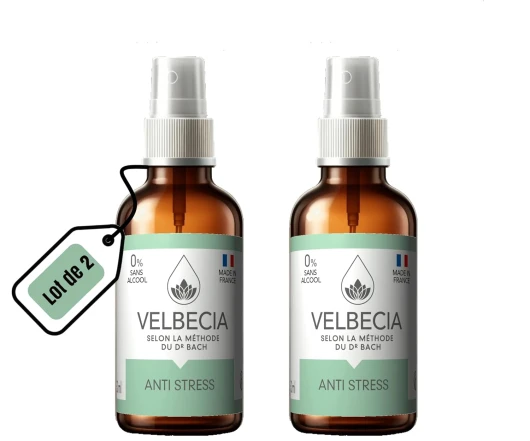 Fleurs du Dr Bach Anti stress 30 ml +1 OFFERT - SANS ALCOOL - Crise d'angoisse, Anxiété, burn out, dépression, déprime, fatigue, surmenage - Spray Utilisation facile