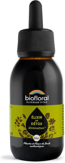 Elixir de Détox BIO - Draine et Purifie - Fleurs de Bach Authentiques - 100 ml