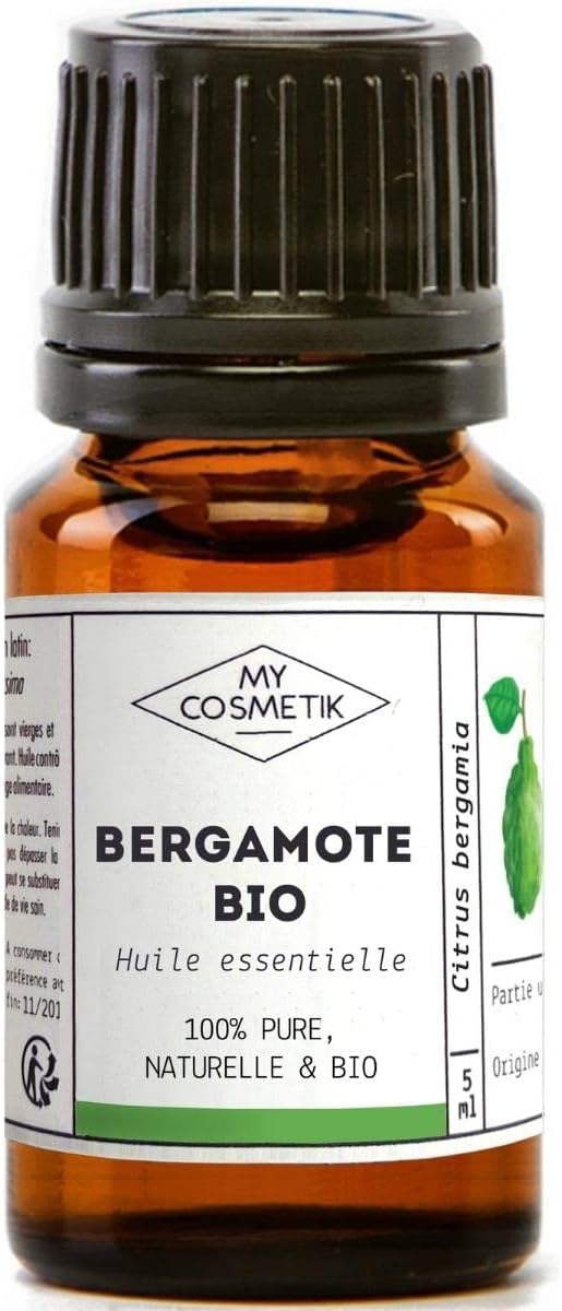 Huile Essentielle de Bergamote BIO AB - Issue de l'agriculture Biologique - Chémotypées HEBBD/HECT - 100% pure et naturelle - Certifié ECOCERT - Fabriqué en France - 5 ml Bergamote 5 ml (Lot de 1)