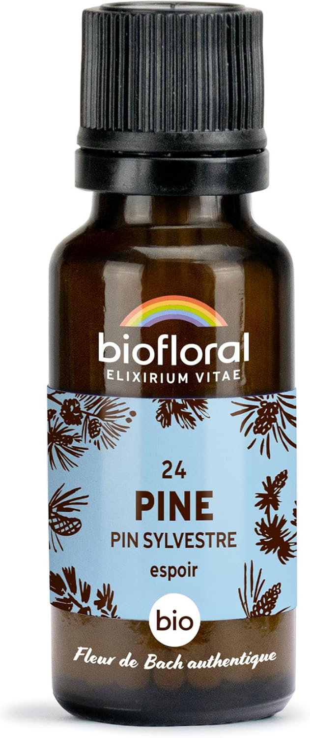 24 Pine, Pin Sylvestre BIO - Espoir - Fleur de Bach Authentique - 470 Granules - Sans Alcool