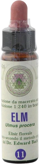 Elm n° 11 Fleur de Bach farmaflor - 1 Flacon Comtpe Gouttes 10ml - Made in Italy