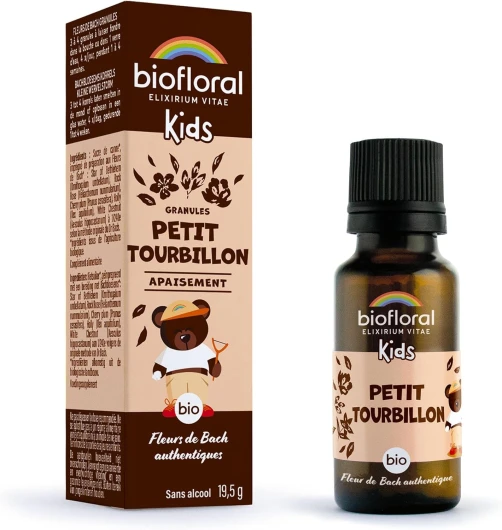 KIDS - Petit Tourbillon - BIO - 470 Granules - Apaisement - Fleurs de Bach Authentiques - Sans Alcool Petit Tourbillon 1 unité (Lot de 1)
