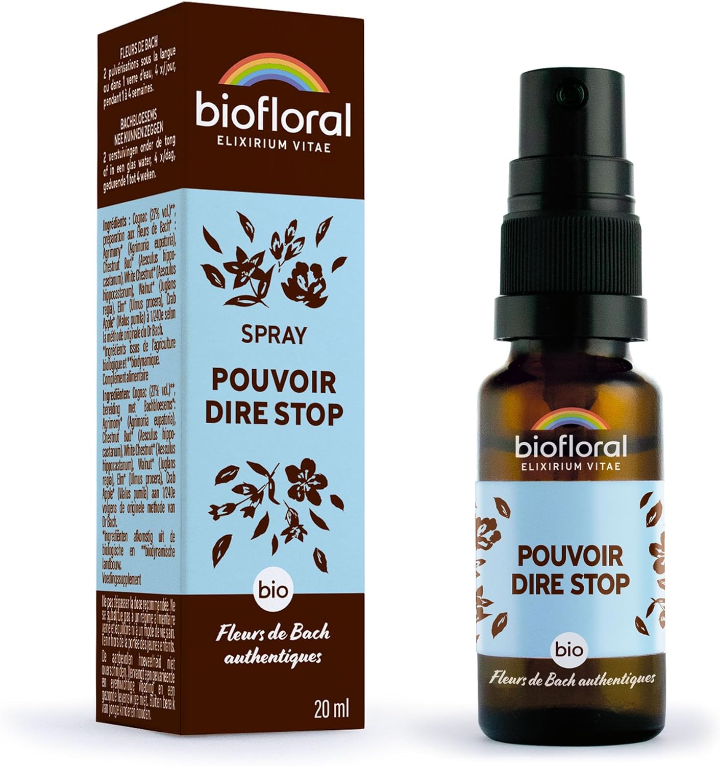 Pouvoir Dire Stop - BIO DEMETER - Spray 20 ML - Force intérieure - Fleurs de Bach Authentiques 20 ml Pouvoir Dire Stop