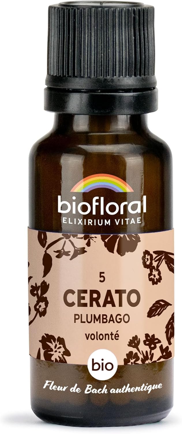 05 Cerato, Plumbago BIO - 470 Granules - Volonté - Fleur de Bach Authentique - Sans Alcool
