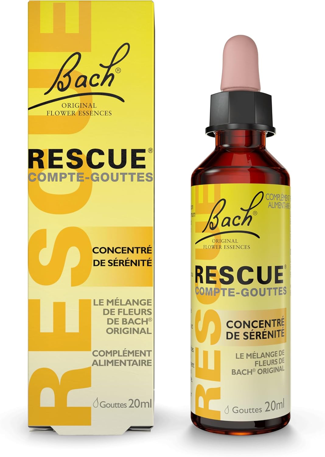 Compte-gouttes, La sérénité à portée de main, formule originale, Vegan, Complément alimentaire, 1 Flacon Compte Gouttes, Multicolore, 20ml