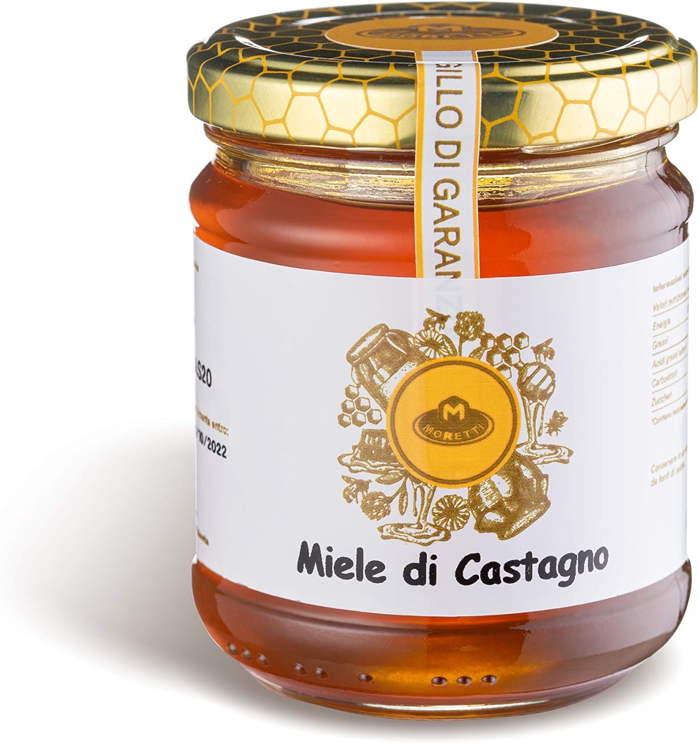 ® - Miel artisanal - Fabriqué en Calabre - Essences diverses - Emballage en verre 250g (Châtaignier, 1)