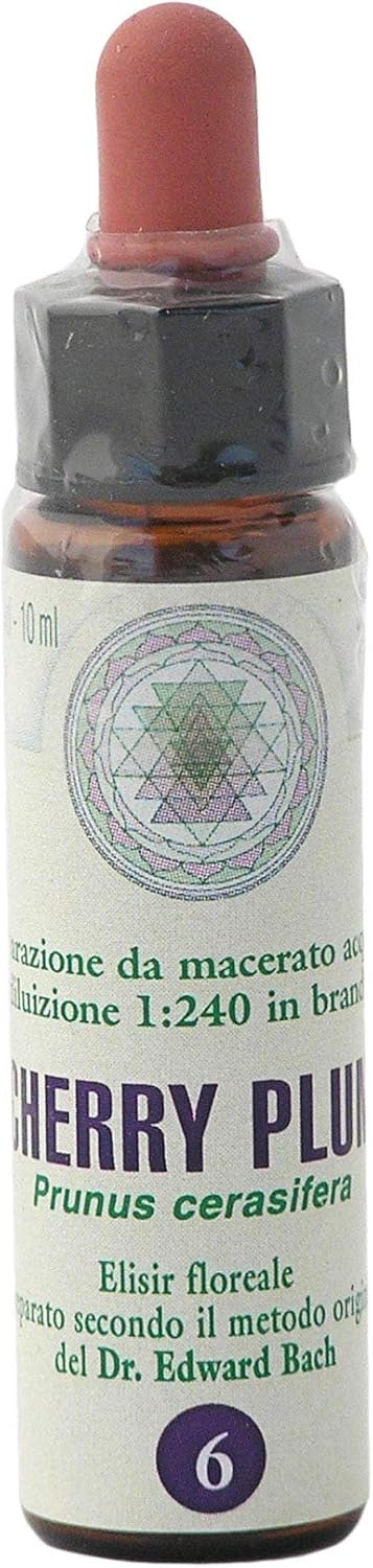 Cherry Plum n° 6 Fleur de Bach farmaflor, 1 Flacon Comtpe Gouttes 10ml - Made in Italy