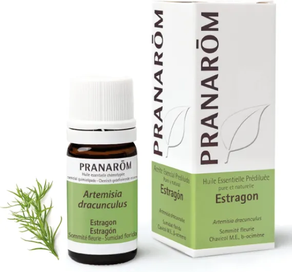 Huile Essentielle Estragon Prédiluée Artemisia dracunculus Sommité Fleurie HECT 5 ml Aromático 5 ml (Lot de 1)