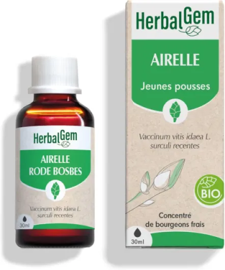 Airelle Bio-Macérats-Mères de Gemmothérapie Concentrée-30 ml Vieillissement Prématuré