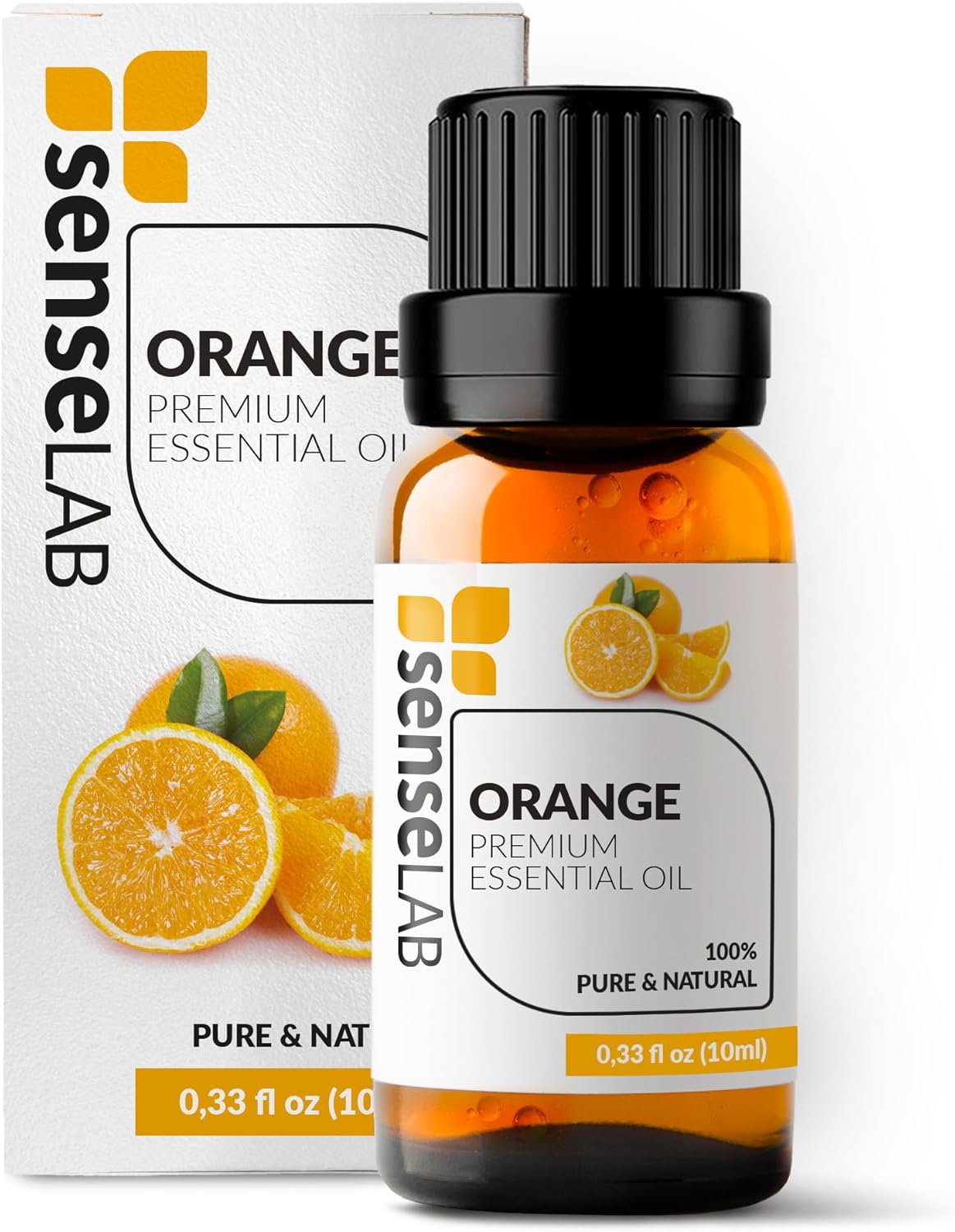 Huiles essentielles d'orange - Huile d'orange naturelle 100% pure de qualité thérapeutique pour diffuseur d'aromathérapie et humidificateur - Huile pour Relaxation et bien-être (10 ml) Orange 10ml