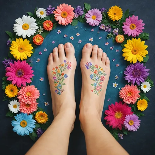 Comprendre la zone du pied en réflexologie et son lien avec les fleurs de Bach