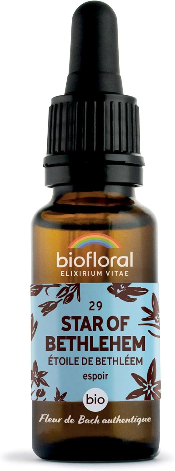 29 Star of Bethlehem, Étoile de Bethléem BIO DEMETER - Espoir - Fleur de Bach Authentique - Compte-gouttes 20 ML