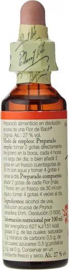 FLORES DE BACH CHERRY PLUM - Flacon en verre de 20 ml avec goutte