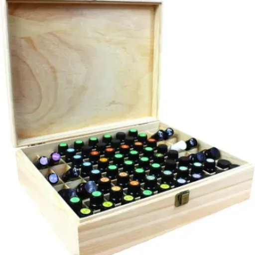 Test Boîte de Stockage Gracelaza 68 Trous : le coffret en bois qui met (enfin) un peu d’ordre dans les huiles essentielles