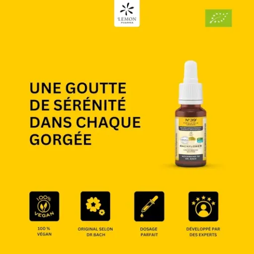 Test Lemon Pharma Fleurs de Bach N°39 Bio : les gouttes « secours » qui font (un peu) redescendre la pression