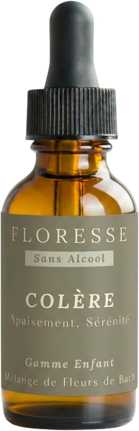 ® – Fleurs de Bach Enfant Colère 30ml +1 OFFERT – Cure complète – Colères, retour au calme, apaisement émotionnel – SANS ALCOOL – Lot 2 flacons