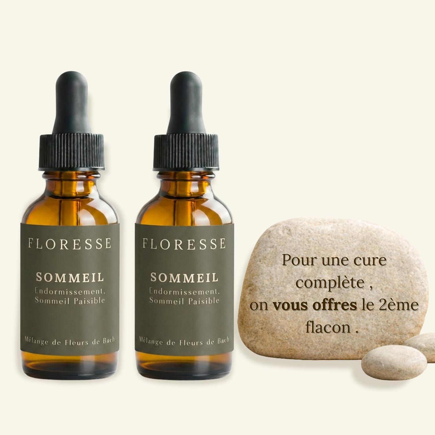 ® – Fleurs de Bach Sommeil 30ml +1 OFFERT – Cure complète – Insomnie, endormissement difficile, sommeil perturbé – Nuits calmes et réparatrices – Élixir floral traditionnel 30 ml (Lot de 1)