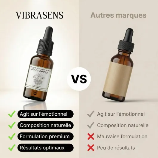 Fleurs de Bach Ménopause – Lot 2 x 30 ml – Bouffées de Chaleur, Stress, Irritabilité & Sommeil – Élixir Floral Naturel Fabriqué en France – VibraSens