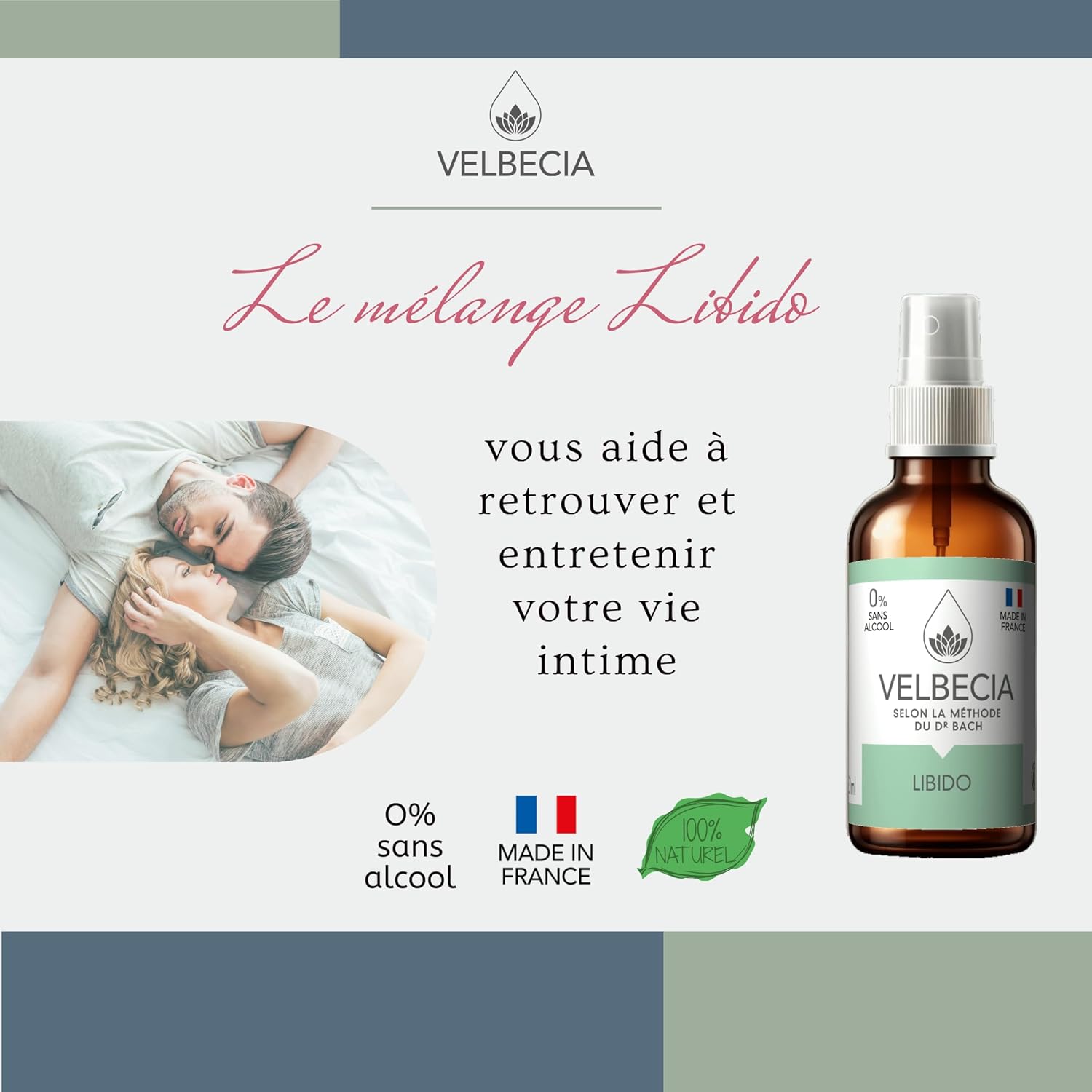 Perte de libido 50 ml +1 OFFERT Elixirs de fleurs SANS ALCOOL - Méthode du Dr Bach