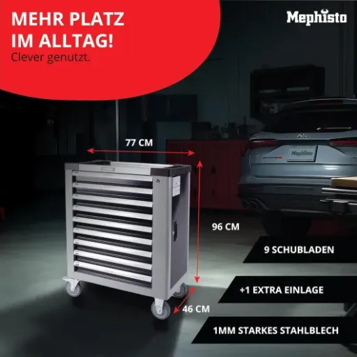 Test Mephisto Chariot d'atelier 9 tiroirs : beaucoup d’outils pour le prix, mais pas pour les puristes