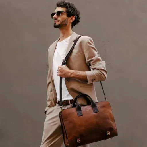 Test Time Resistance Mallette en cuir : le cartable de boulot qui assume son look old-school
