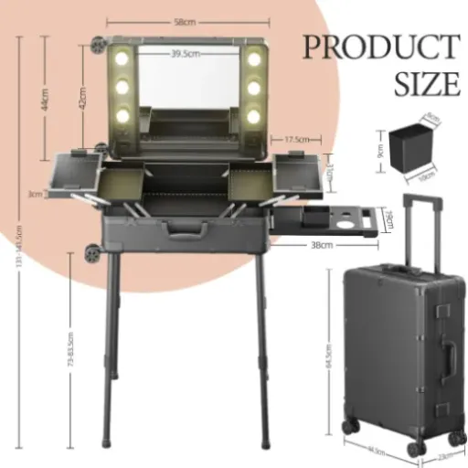 Test Valise de Maquillage Sossiyule : une vraie station mobile pour maquilleurs (avec quelques compromis)