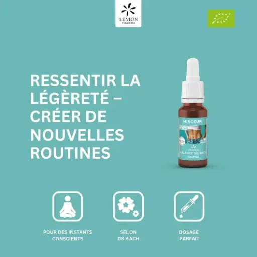 Test Lemon Pharma Gouttes Bio Fleurs de Bach N°45 Minceur : un petit coup de pouce surtout dans la tête