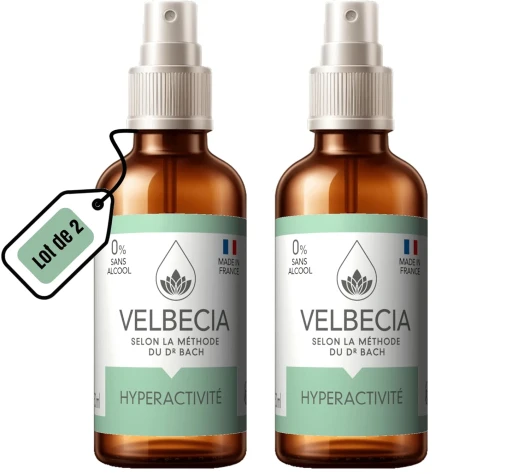 ® - Fleurs du Dr Bach Enfant Hyperactif 50 ml +1 OFFERT - SANS ALCOOL - Spray Utilisation facile - Hyperactivité TDAH - Pour permettre à votre enfant de garder son calme et son sang-froid