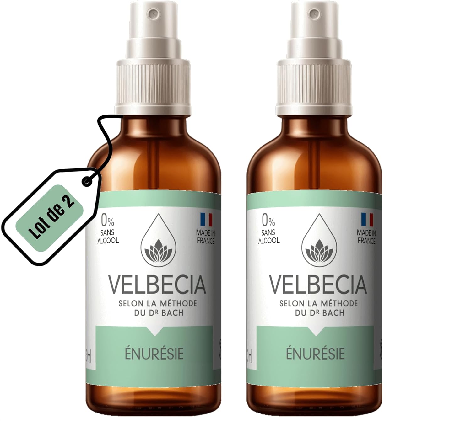 ® - Fleurs du Dr Bach Énurésie Bébé/Enfant 50 ml +1 OFFERT - SANS ALCOOL - Spray Utilisation facile - Pour que votre enfant soit plus apaisé lors du coucher