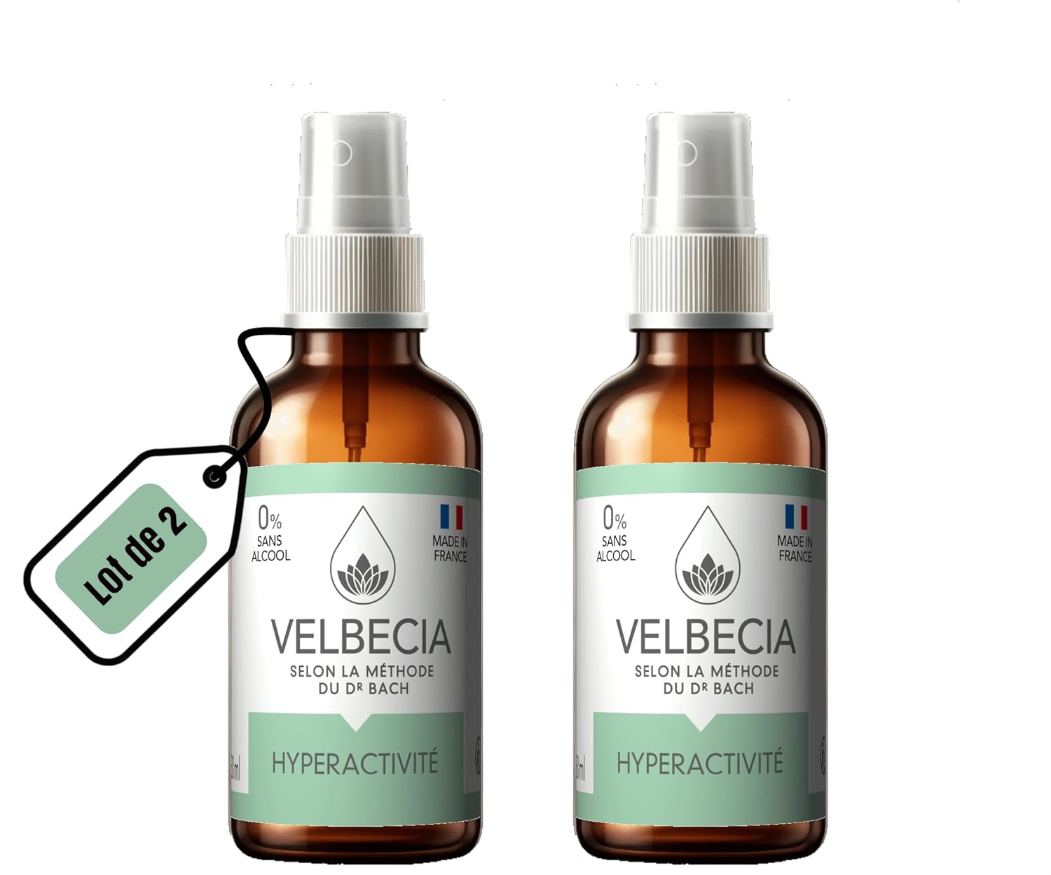 ® - Fleurs du Dr Bach Enfant Hyperactif 30 ml +1 OFFERT - SANS ALCOOL - Spray Utilisation facile - Hyperactivité TDAH - Pour permettre à votre enfant de garder son calme et son sang-froid 30 ml (Lot de 1)