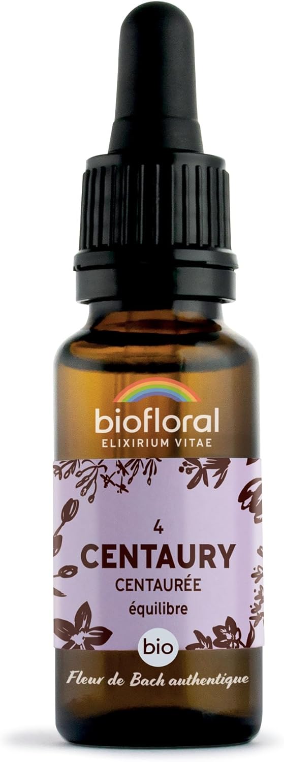 BIOFLORAL 04 Centaury, Centaurée Compte Gouttes Bio Demeter 20 Ml Fleur De Bach