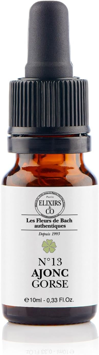Elixir Ajonc Gorse BIO N°13 - Remède naturel aux fleurs de bach 10mL - Elixirs & Co - Pour retrouver force et courage - Compte gouttes Fleur de bach 100% Naturel - Fabriqué en France